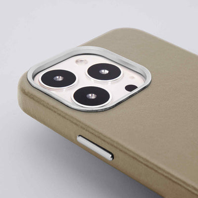 Classic Leather iPhone 13 Pro Case in Cookie Dough #color_cookie-dough