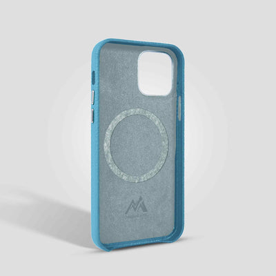 Grain Embossed Leather iPhone 13 Pro Case in Frost Blue #color_frost-blue
