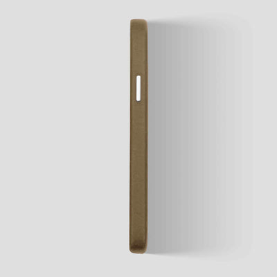 Classic Leather iPhone 13 Pro Max Case in Pale Brown #color_pale-brown