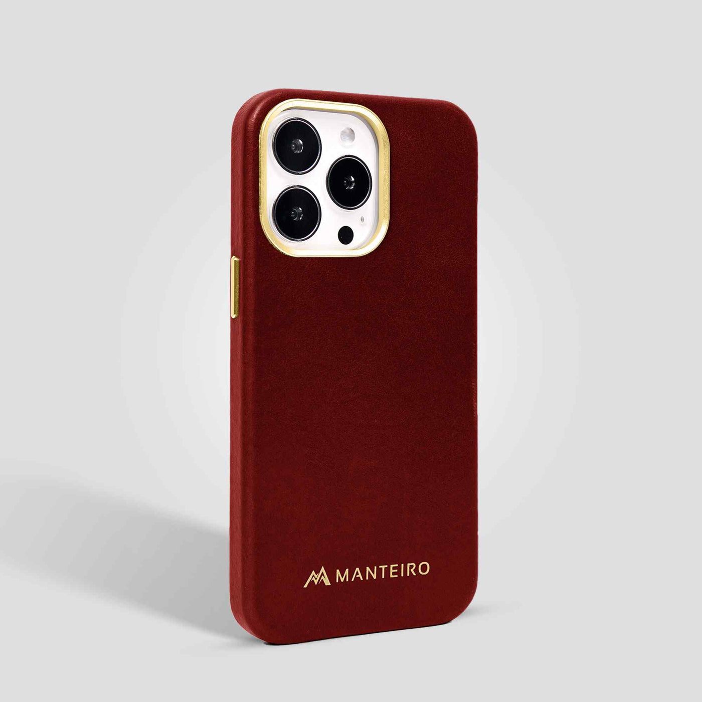 Classic Leather iPhone 13 Pro Case in Scarlet #color_scarlet