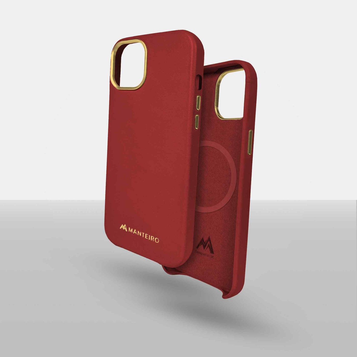 Classic Leather iPhone 13 Case in Berry #color_berry