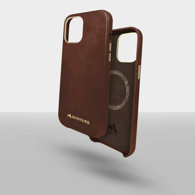 Classic Leather iPhone 12 Pro Max Case in Chestnut Brown #color_chestnut-brown