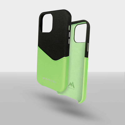 Card Pocket Leather iPhone 13 Pro Case in Spearmint #color_spearmint